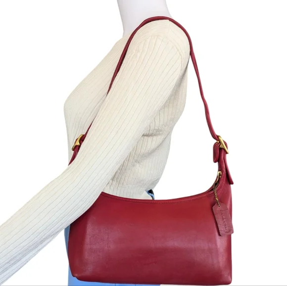 Coach | Bags | Vintage Coach Red Leather Legacy Hobo Bag